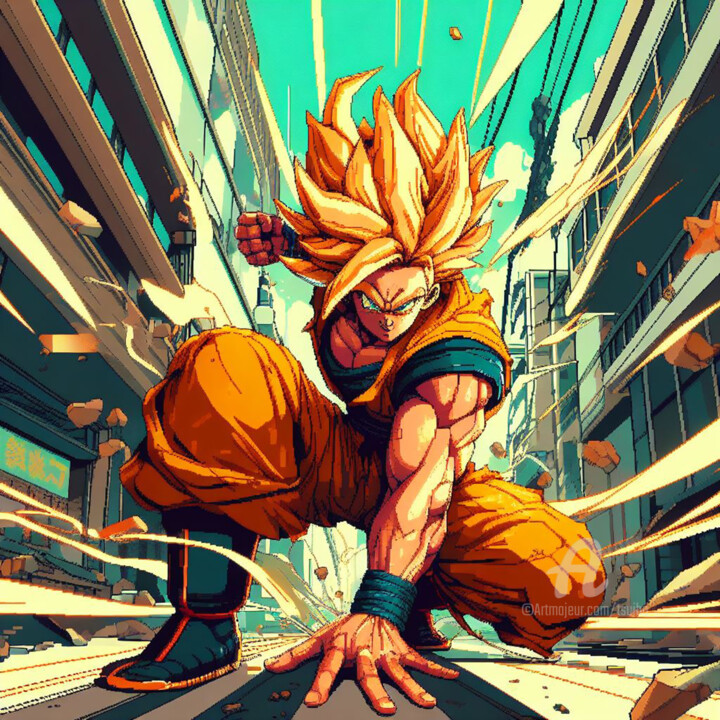 Super Sangoku pixel 数字艺术