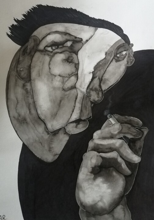 I've heard you laughing 绘画, 16.5x11.7 in