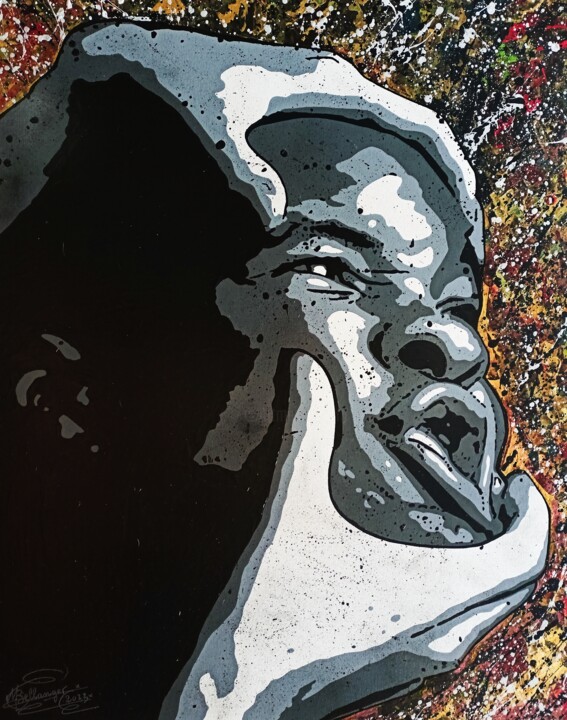 OPPRESSION 绘画, 36.2x28.7 in