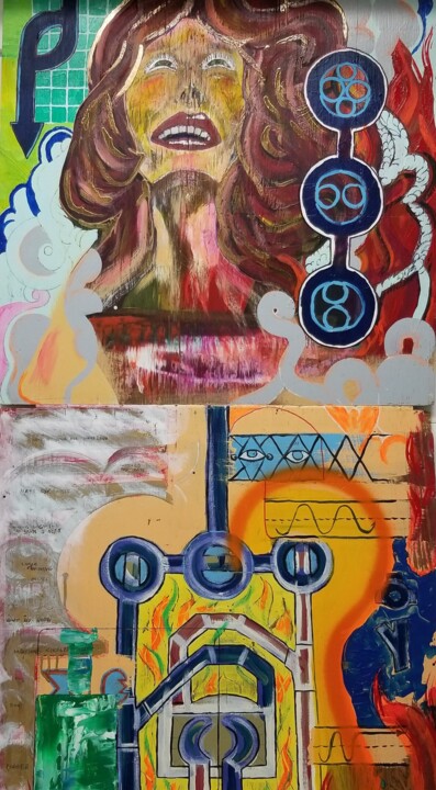 绘画,  46x23 in 