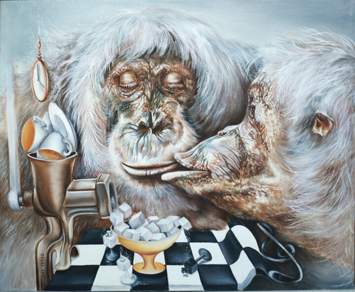 Сахарные Шахматы Painting, 15.8x19.7 in