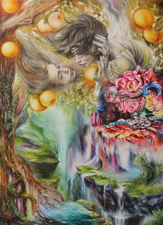 Золотые Яблоки Гесперид 绘画, 35.4x27.6 in