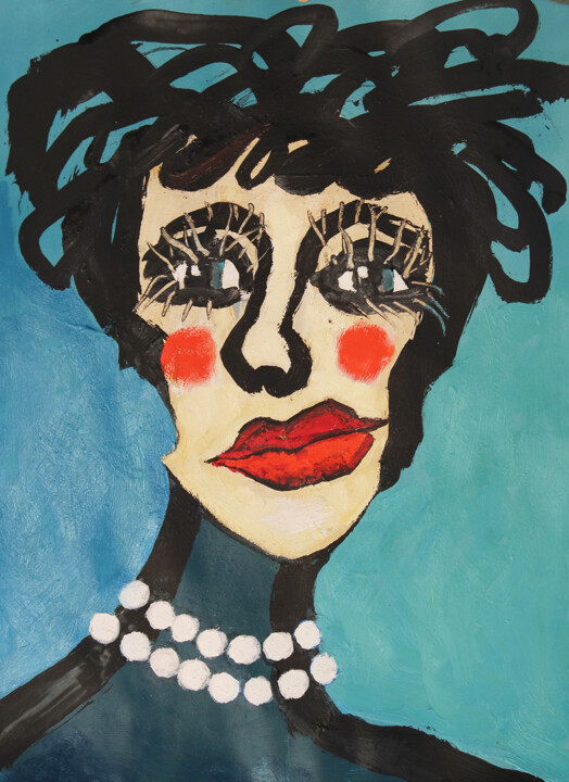 Andrea Pontecorvo 绘画, 29.9x22.1 in