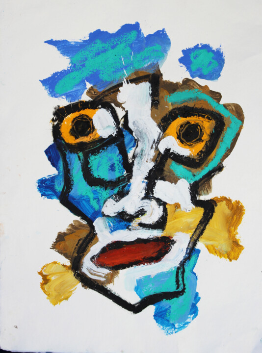 Un mago - A magician 绘画, 29.9x22.1 in