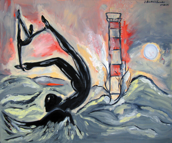 The second Angel 绘画, 19.7x23.6 in
