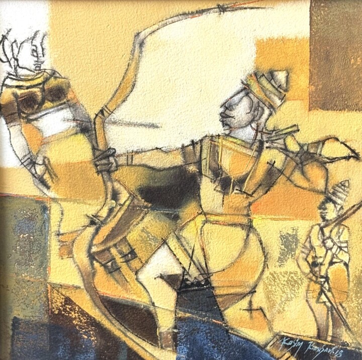Ramayana 3 绘画, 23.6x23.6 in