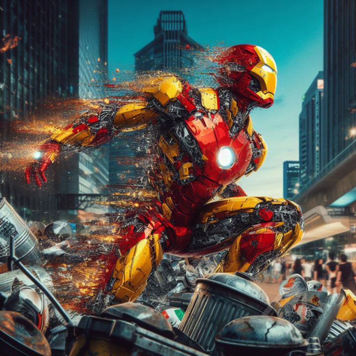 Iron man dislocation 数字艺术