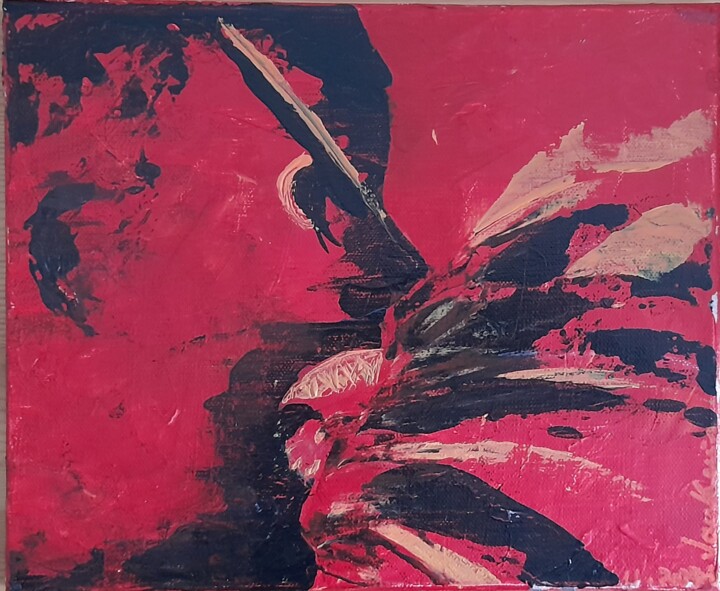 Colère 绘画, 9.8x11.8 in