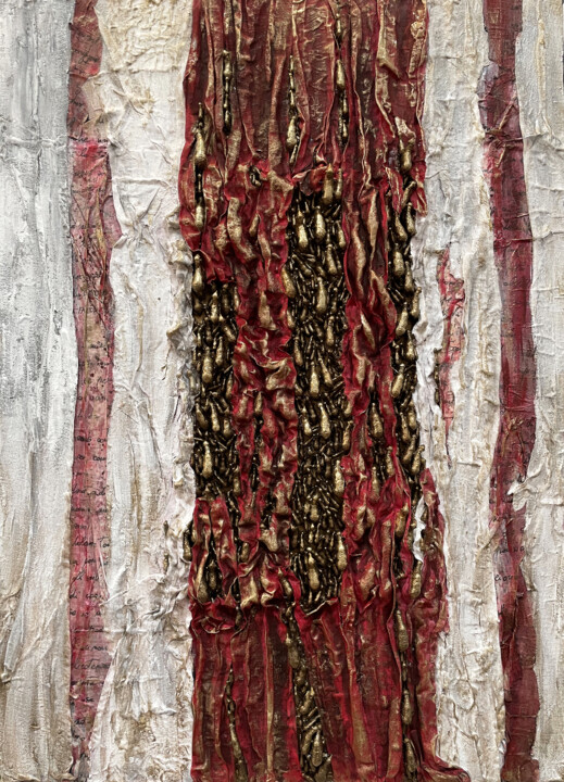 Red line 绘画, 39.4x27.6 in