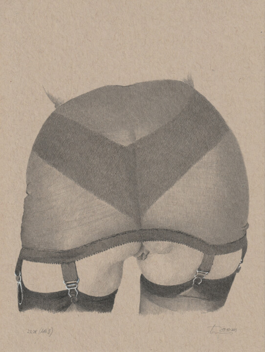 "ANr.5 (23.28)" Drawing, 7.9x5.9 in