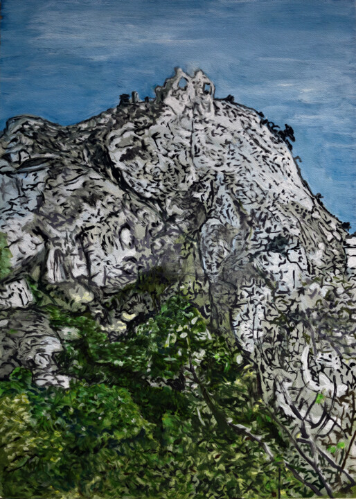 数字艺术 标题为“St. Guilhem le dése…” 由José Sales Albella, 原创艺术品, 数字油画