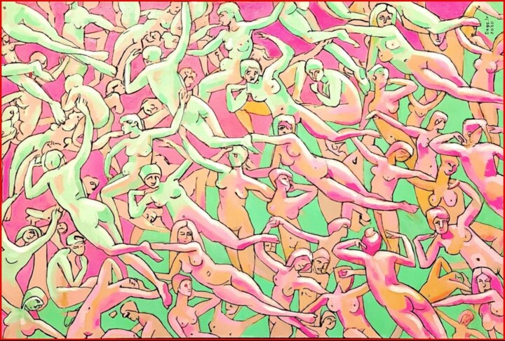 绘画,  43.3x59.1 in 