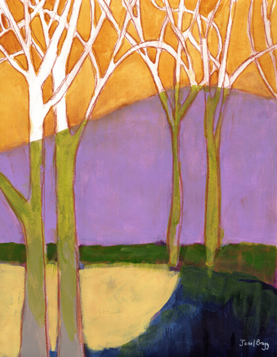 Holiday Boulevard for David 绘画, 14x11 in