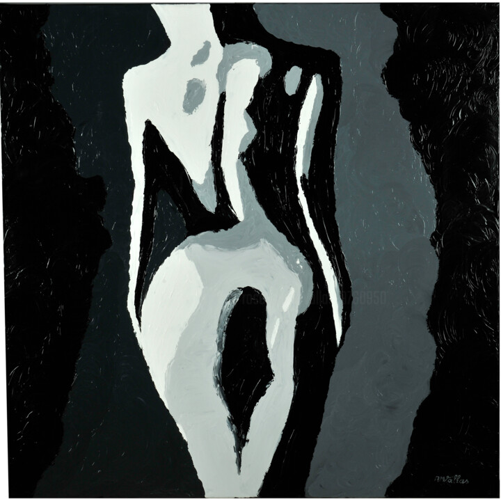 Féminité abstraite 绘画, 39.4x39.4 in