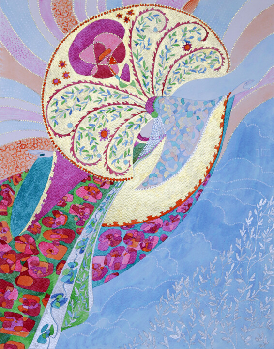 SummerQueen 绘画, 14x11.7 in