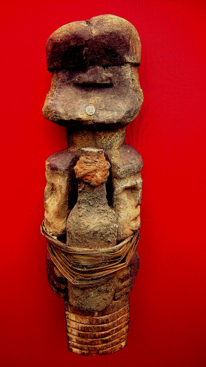 voodoo # 52 雕塑, 16.5x4.7 in