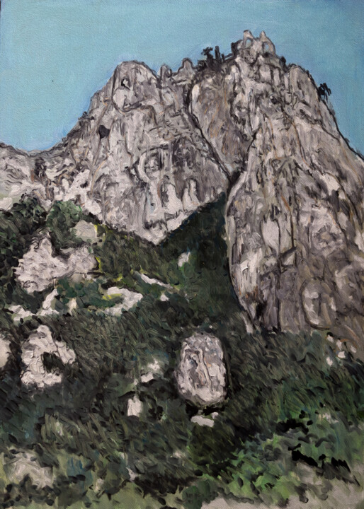 Digital Arts titled "St. Guilhem le dése…" by José Sales Albella, Original Artwork, Digital Painting