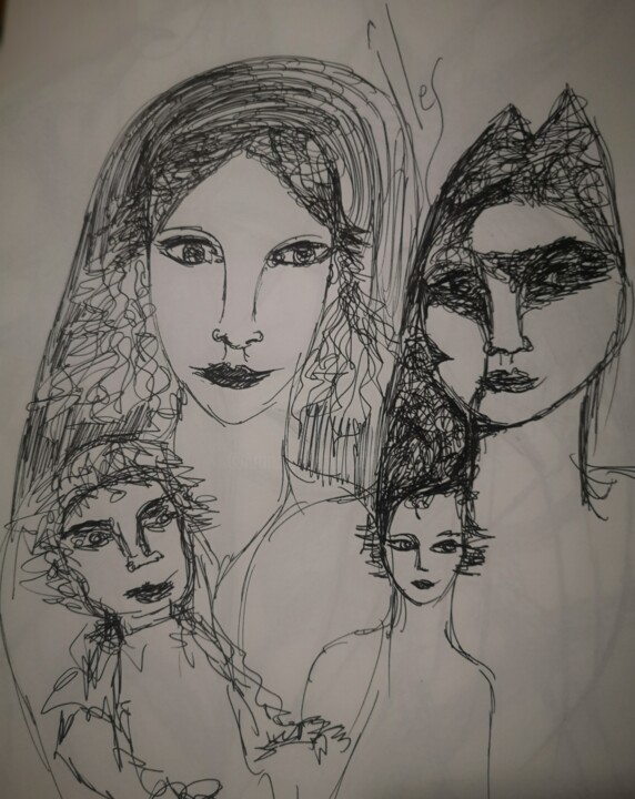 Transmissions capillaires 图画, 7.9x5.9 in