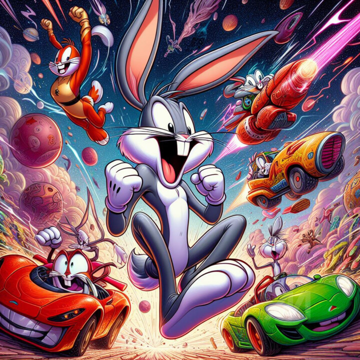 Bugs Bunny, d'humeur festive 数字艺术