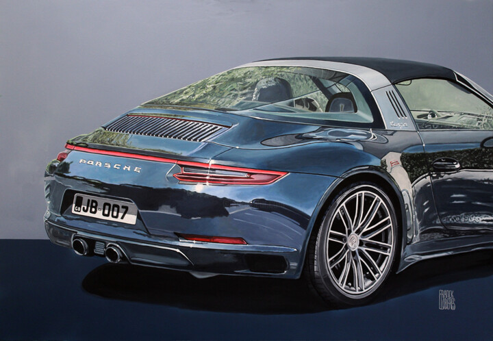 Targa 007 绘画, 31.9x45.7 in