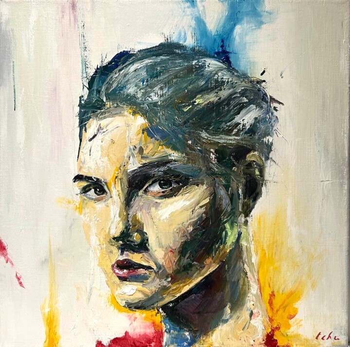 Ignited gaze 绘画, 15.8x15.8 in