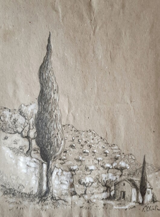 Drawing,  7.9x6.3 in 
