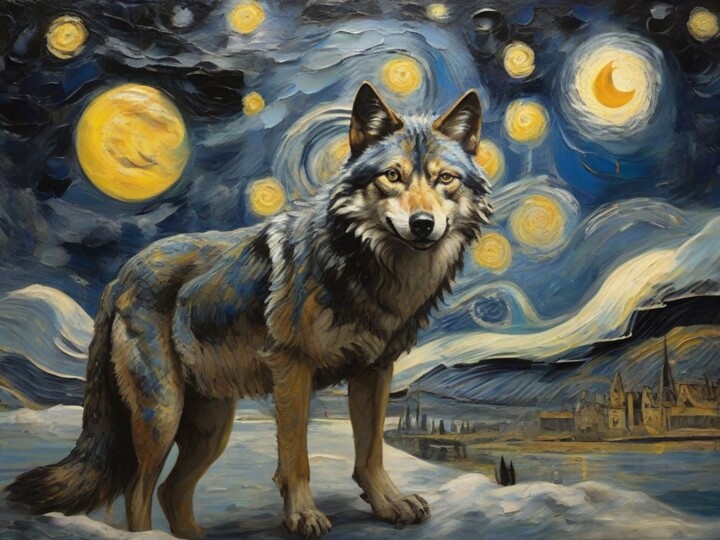 Wolfsnacht der kosmischen Träume 数字艺术