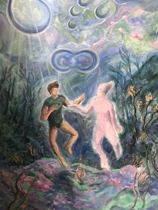 Deep encounter 绘画, 59.1x39.4 in