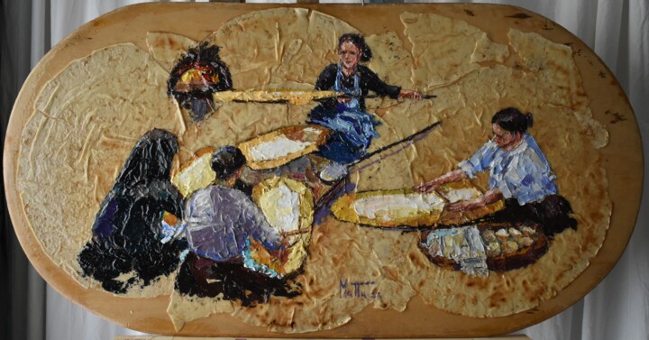 绘画,  19.3x37 in 
