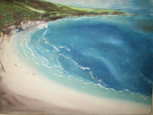 Pintura intitulada "MARINHA -,ÓLEO SOBR…" por Romeo Zanchett, Obras de arte originais
