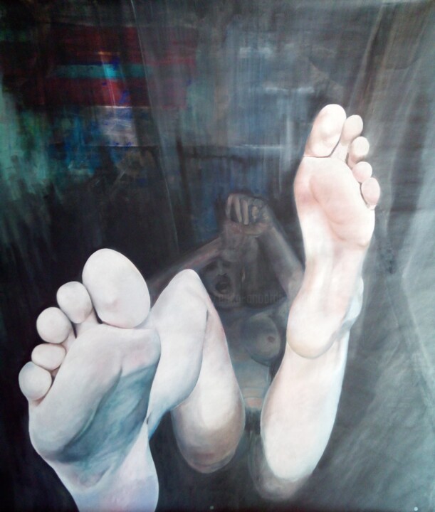 Caroline 1963-2022 绘画, 49.2x42.9 in