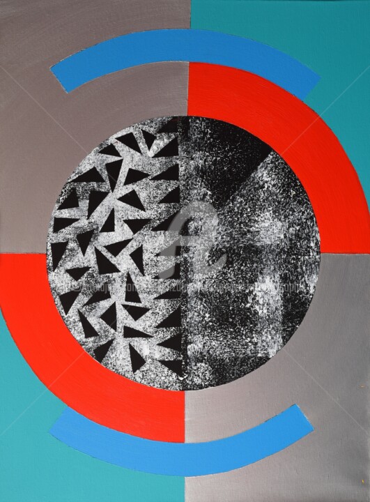 Pintura titulada ""Only half of my fr…" por Małgorzata Wartołowicz (Margot Sophie), Obra de arte original, Acrílico