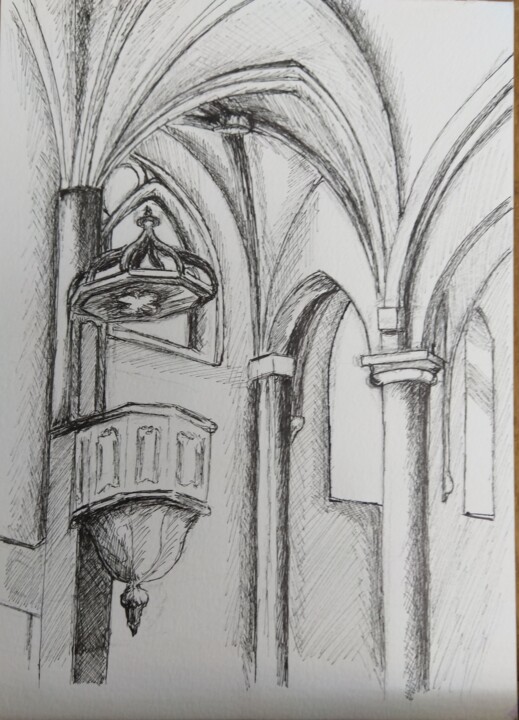 Drawing,  9.8x7.1 in 