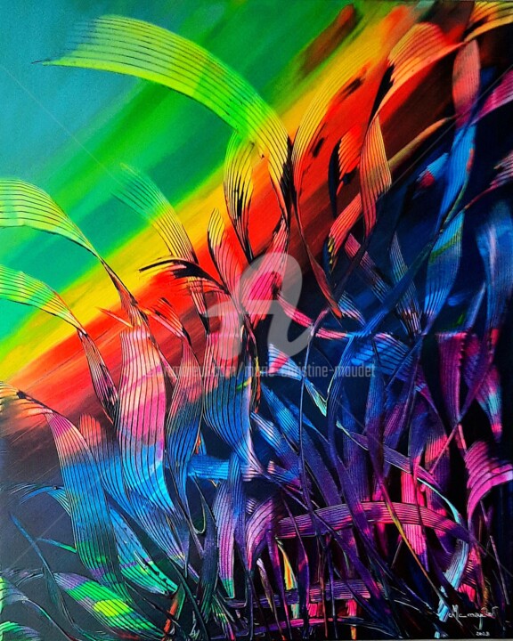 Arc en ciel 绘画, 39.4x31.9 in
