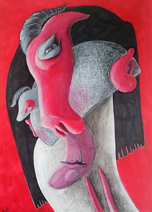 图画,  16.5x11.7 in 