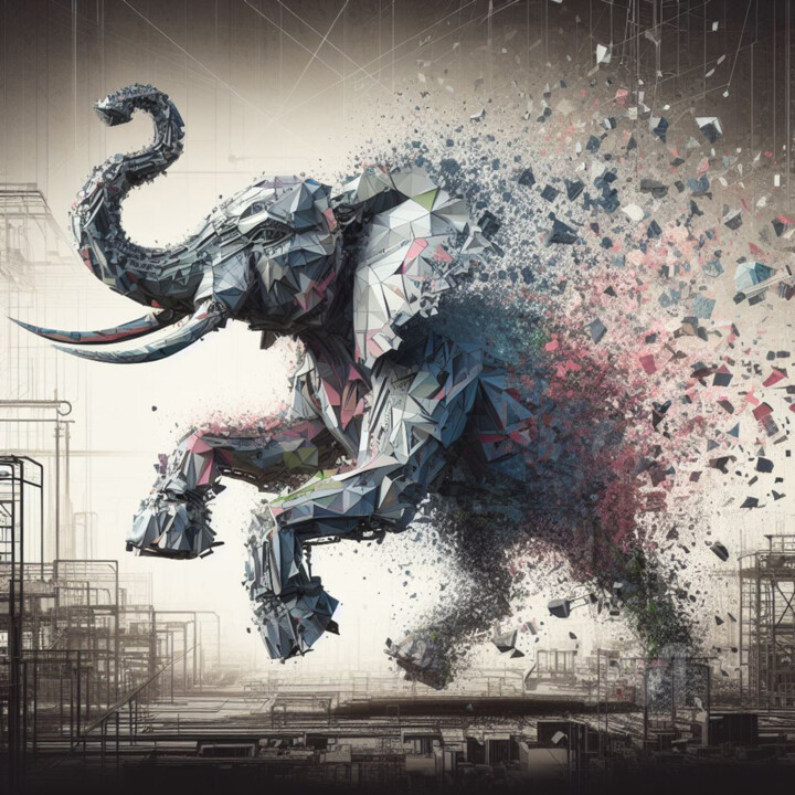 Eléphant de guerre 数字艺术
