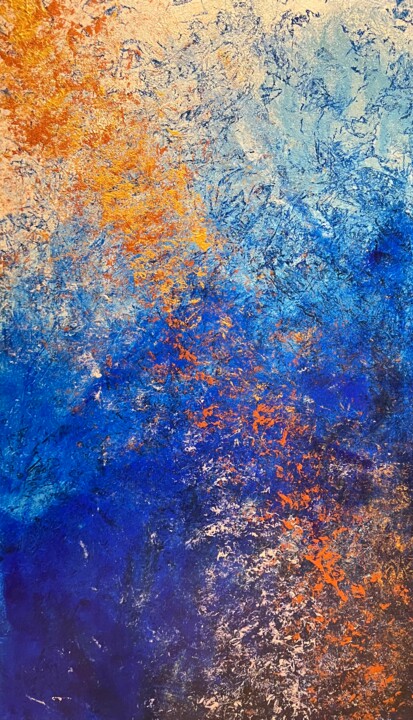 School Of Fish In The Corals 绘画, 61.4x37.4 in
