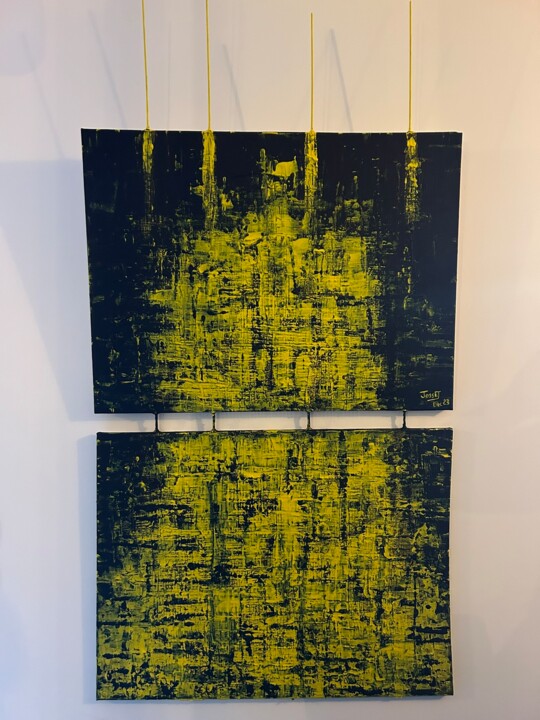 Peinture intitulée "Babel" par David Josset, Œuvre d'art originale, Acrylique