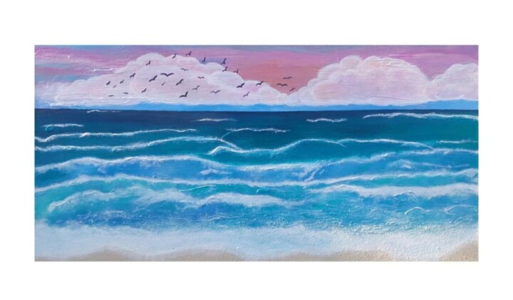 Ocean in Paradise 120x60x4 绘画, 23.6x47.2 in
