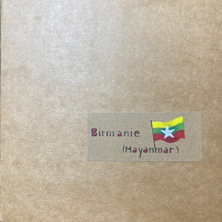 carnet de croquis : Birmanie (original) 图画, 8.3x8.3 in