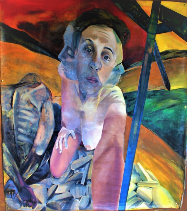 I'm lost again 绘画, 49.2x42.9 in
