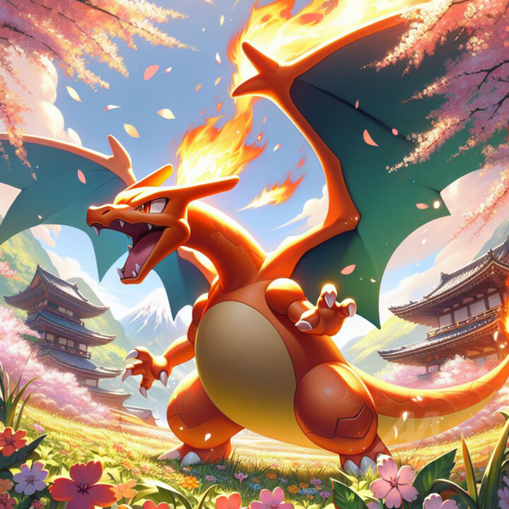 le grand dracaufeu 数字艺术