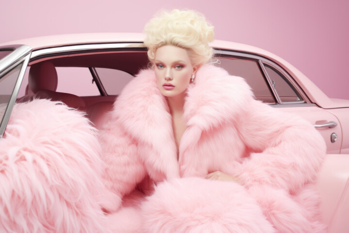 Pink Fur 1 数字艺术