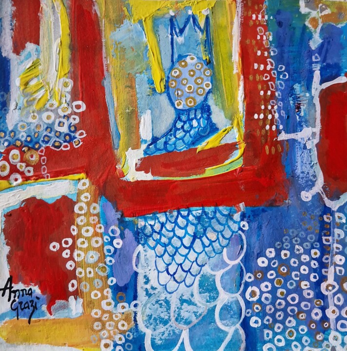 Le roi prétentieux Tablo, 7,9x7,9 in