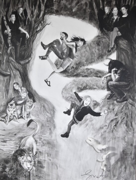 La Comédie 图画, 57.5x43.3 in
