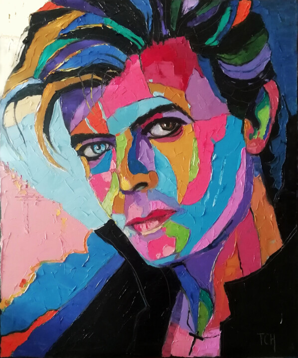 David Bowie 绘画, 23.6x19.7 in