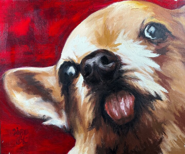 Chien - Maggy Tablo, 15x18,1 in