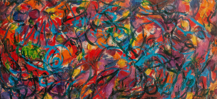 Painting titled "Masks" by Natalia Chernogolova, Original Artwork, Oil