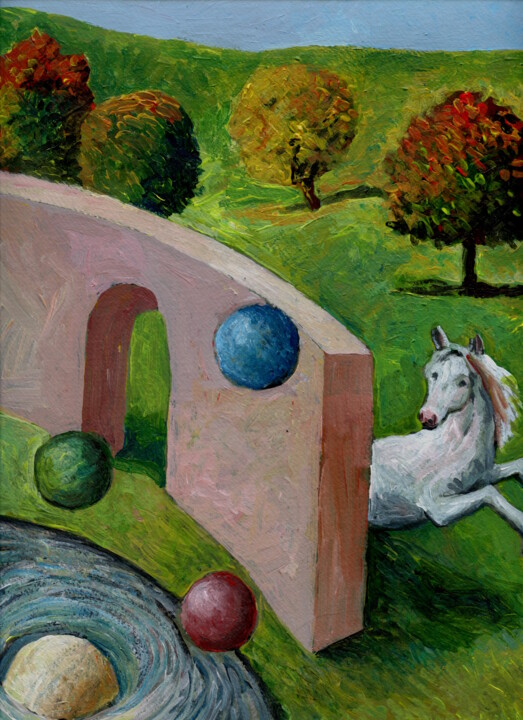 Esferas equinas 绘画, 11.8x8.7 in