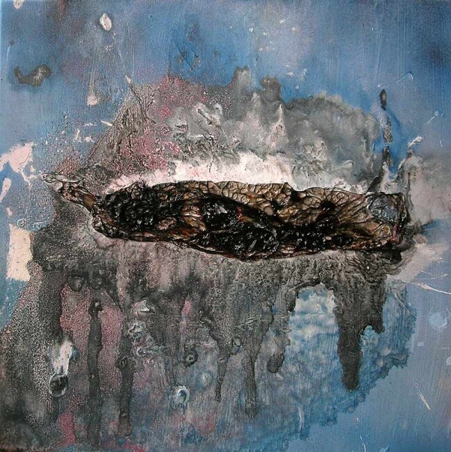 Painting titled "Space Fish" by Photographie Par Badco, Original Artwork